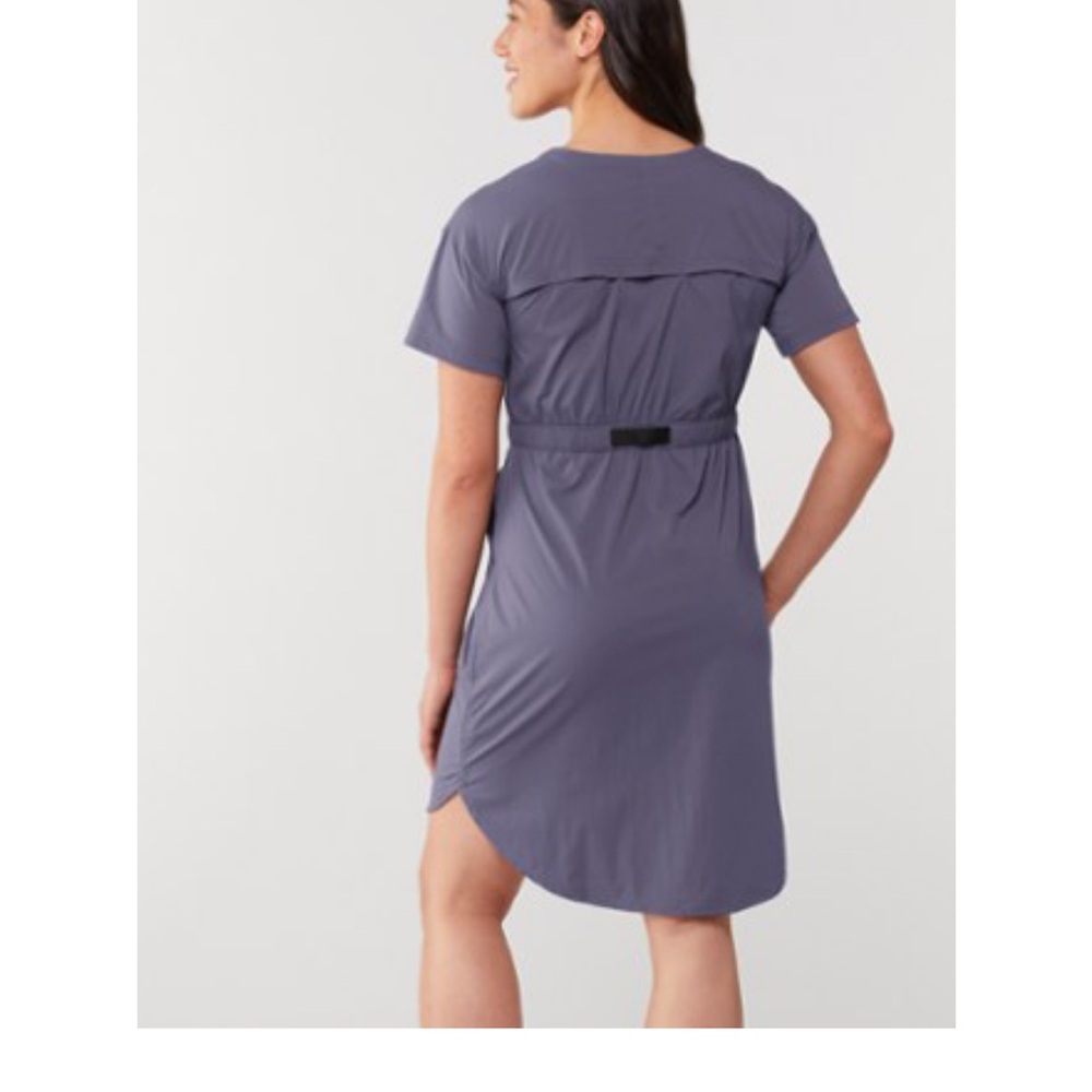 REI Sahara Orange Midi Dress - Picture 4 of 9